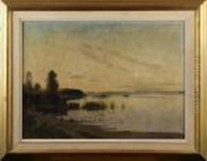 Insjolandskap Med Vassrugg by Carl Brandt
