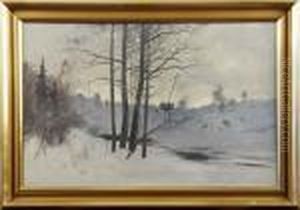 Vinterlandskap by Carl Brandt