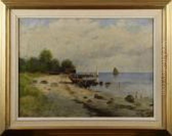 Kustlandskap Med Batar - view 1