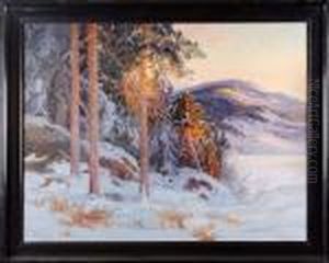 Vinterlandskap by Carl Brandt