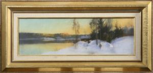 Insjolandskap Ivinter by Carl Brandt
