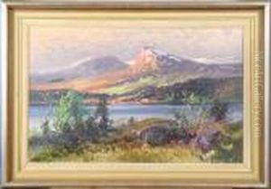 Lapporten, Signerad O Daterat 1917 by Carl Brandt
