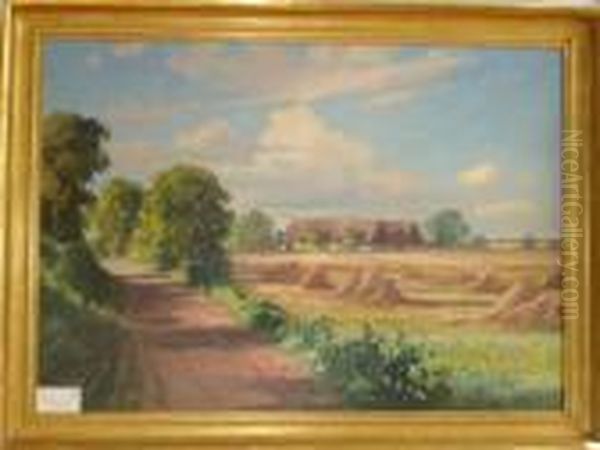 'gard I Sommarlandskap'. 69x98 - view 1