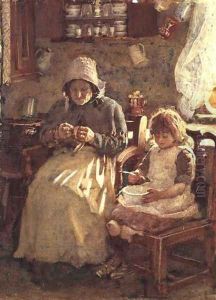 Grandmother and Child Yorkshire by Henry Silkstone Hopwood