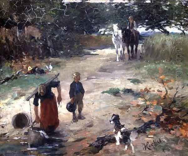 At the Village Pond - view 1