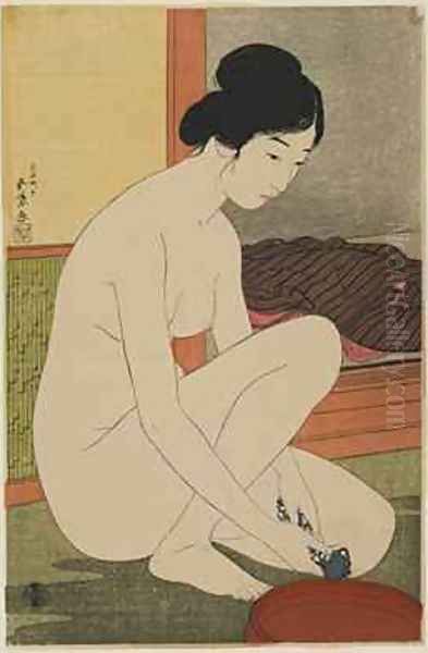 Woman Bathing Taisho era - view 1