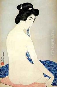 Woman after the bath by Goyo Hashiguchi