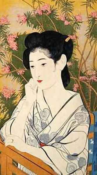 Woman at a Hot Spring Hotel - view 1