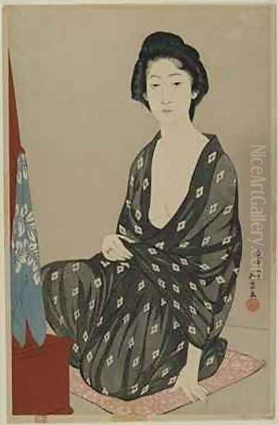 Woman in Summer Dress Taisho era - view 1