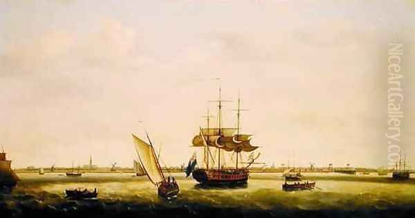 The Frigate Surprise at Anchor off Great Yarmouth Norfolk - view 1