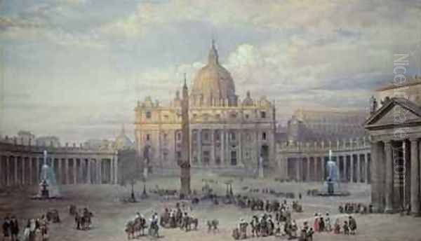 Exterior of St Peters Rome from the Piazza - view 1