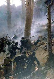 The attack on the Peiwar Kotal by the 5th Gurkha Rifles Afghanistan by Vereker Monteith Hamilton