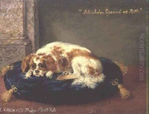 Blenheim Spaniel at Rest by Edwin Frederick Holt