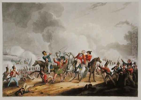 Death of Sir Ralph Abercromby 1734-1801 March 21st 1801 from The Martial Achievements of Great Britain and her Allies from 1799 to 1815 - view 1