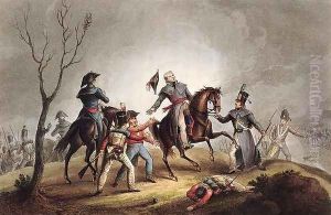 Death of Sir John Moore 1761-1809 by William Heath