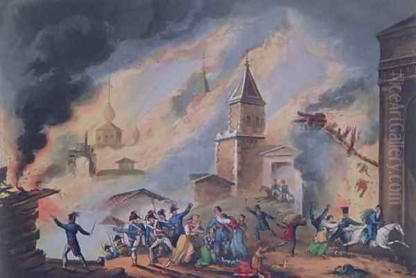 The Burning of Moscow - view 1