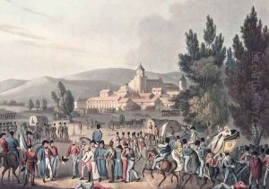 Battle of Vittoria 1813 Bringing in the Prisoners by William Heath