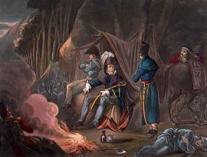 Halting in the Pyrenees in July 1813 by William Heath
