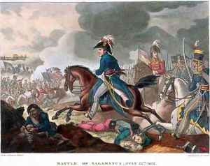 The Duke of Wellington 1769-1852 at the Battle of Salamanca by William Heath