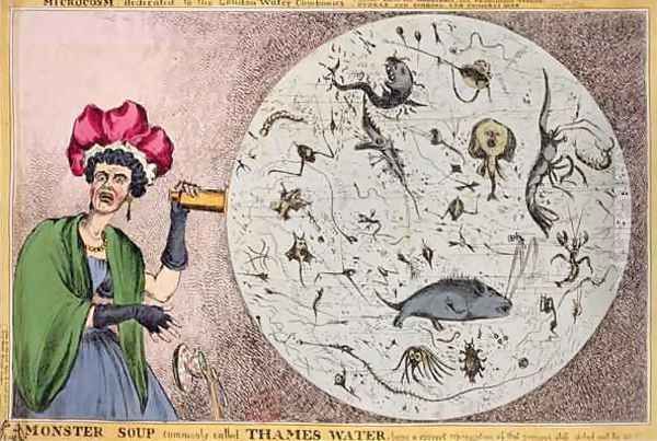 Microcosm dedicated to the London Water Companies Monster soup commonly called Thames Water being a correct representation of that precious stuff doled out to us - view 1