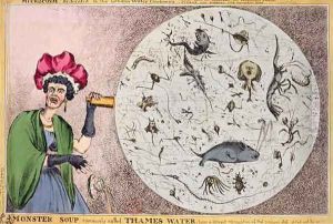 Microcosm dedicated to the London Water Companies Monster soup commonly called Thames Water being a correct representation of that precious stuff doled out to us