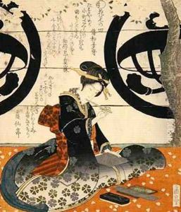 Beauty Viewing Flowers 3 by Gakutei Harunobu