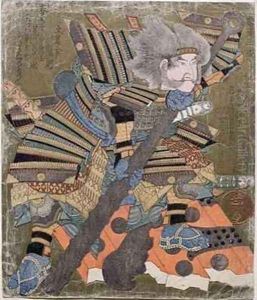 Asahina from the series 3 designs of breaking gates by Gakutei Harunobu