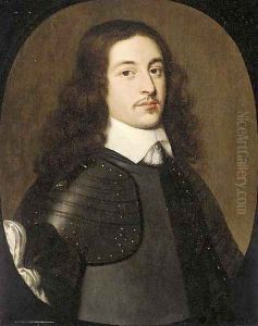 Portrait of a gentleman, three-quarter-length, in a breast plate