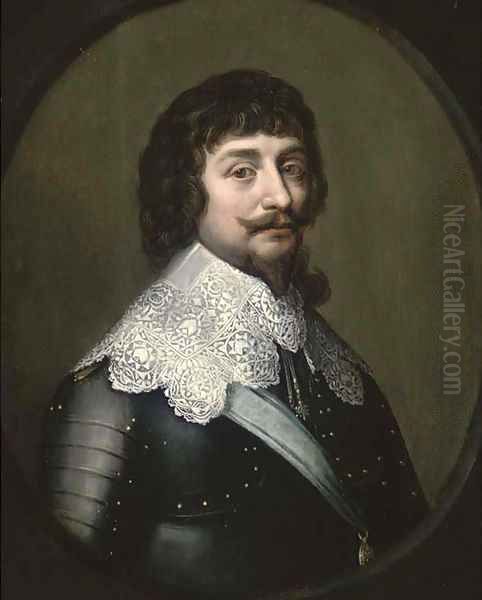 Portrait of Frederick V of Bohemia, the Winter King, Elector Palatine (1596-1632), bust-length, in armour with a lace collar - view 1