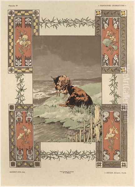 Cows plate 39 from Fantaisies decoratives - view 1
