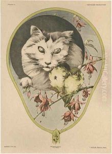 Fan plate 43 from Fantaisies decoratives by Jules Auguste Habert-Dys