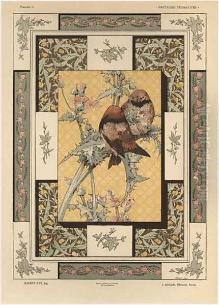Birds plate 35 from Fantaisies decoratives - view 1