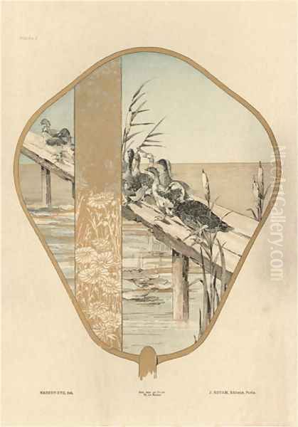 Fan plate 1 from Fantaisies decoratives - view 1