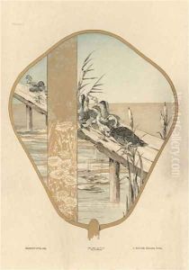 Fan plate 1 from Fantaisies decoratives by Jules Auguste Habert-Dys