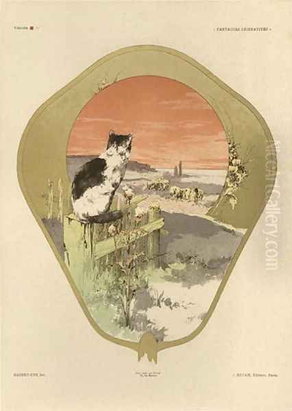 Fan plate 16 from Fantaisies decoratives - view 1