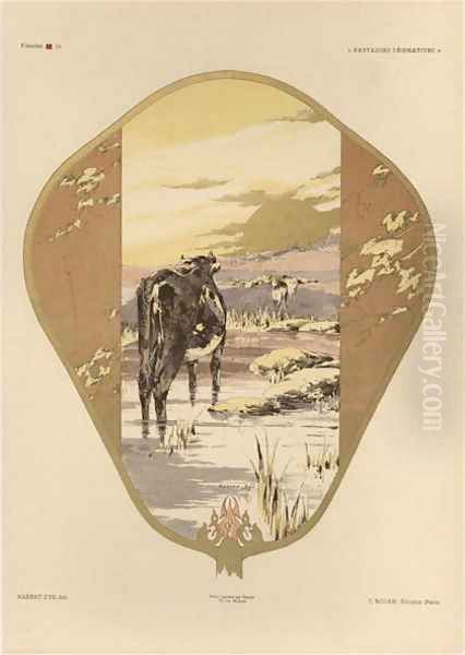 Fan plate 20 from Fantaisies decoratives - view 1