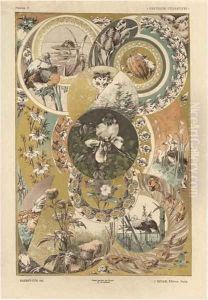 Circles plate 27 from Fantaisies decoratives by Jules Auguste Habert-Dys