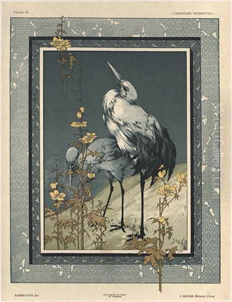 Storks plate 40 from Fantaisies decoratives - view 1
