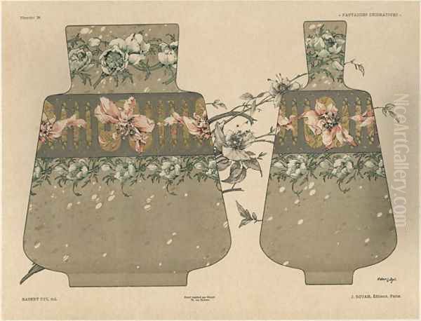 Vases plate 28 from Fantaisies decoratives - view 1
