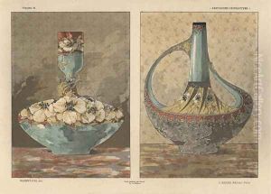 Vases plate 45 from Fantaisies decoratives by Jules Auguste Habert-Dys