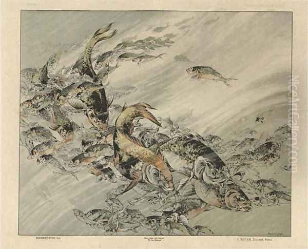 Fishes plate 7 from Fantaisies decoratives - view 1