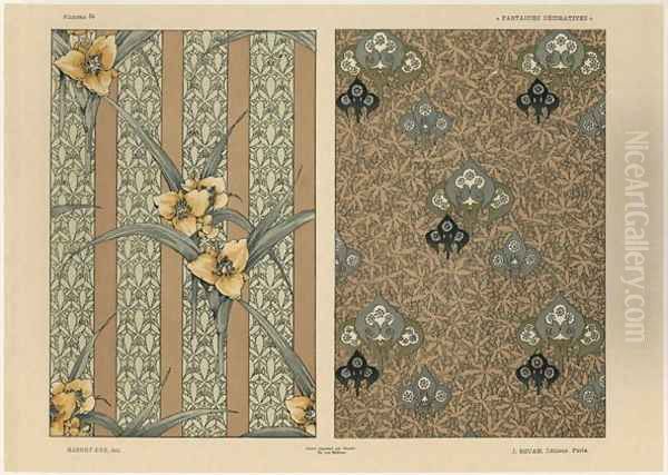 Flowers plate 34 from Fantaisies decoratives - view 1