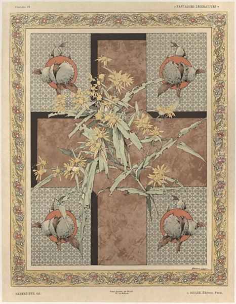 Chestnuts plate 32 from Fantaisies decoratives - view 1