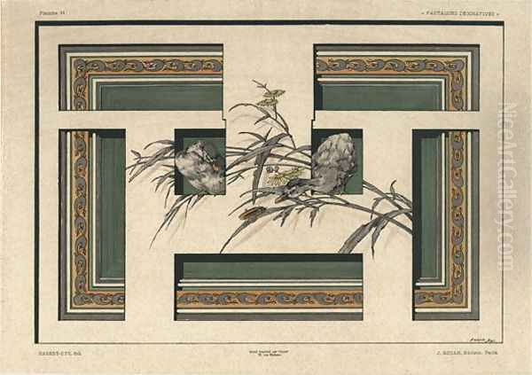 Ducks plate 46 from Fantaisies decoratives - view 1