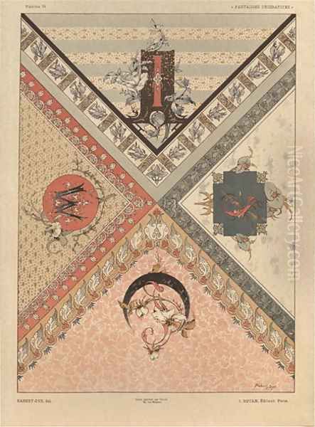 Letters plate 24 from Fantaisies decoratives - view 1