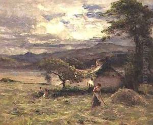 Hayfield Near Llandudno by Joshua Anderson Hague