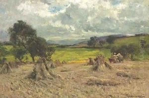 Hay stacks by Joshua Anderson Hague