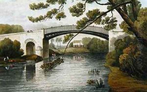Bridge over the Rio Cobre Spanish Town from A Picturesque Tour of the Island of Jamaica