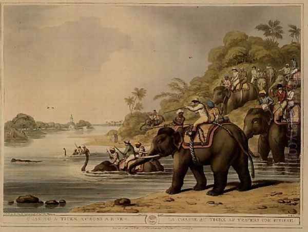 Chasing a Tiger across a River - view 1