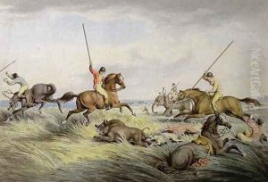The Hog Chase The Kill by Samuel Howitt